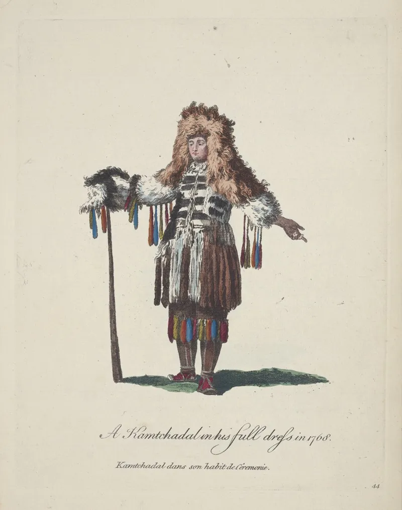 A Kamtchadal In His Full Dress In 1768 Kamtchadal Dans Son Habit De Ceremonie