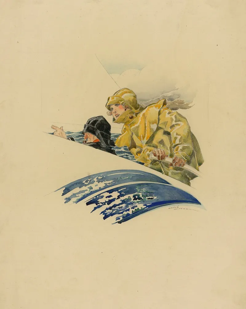 A La Barre by René Vincent - Canvas Print