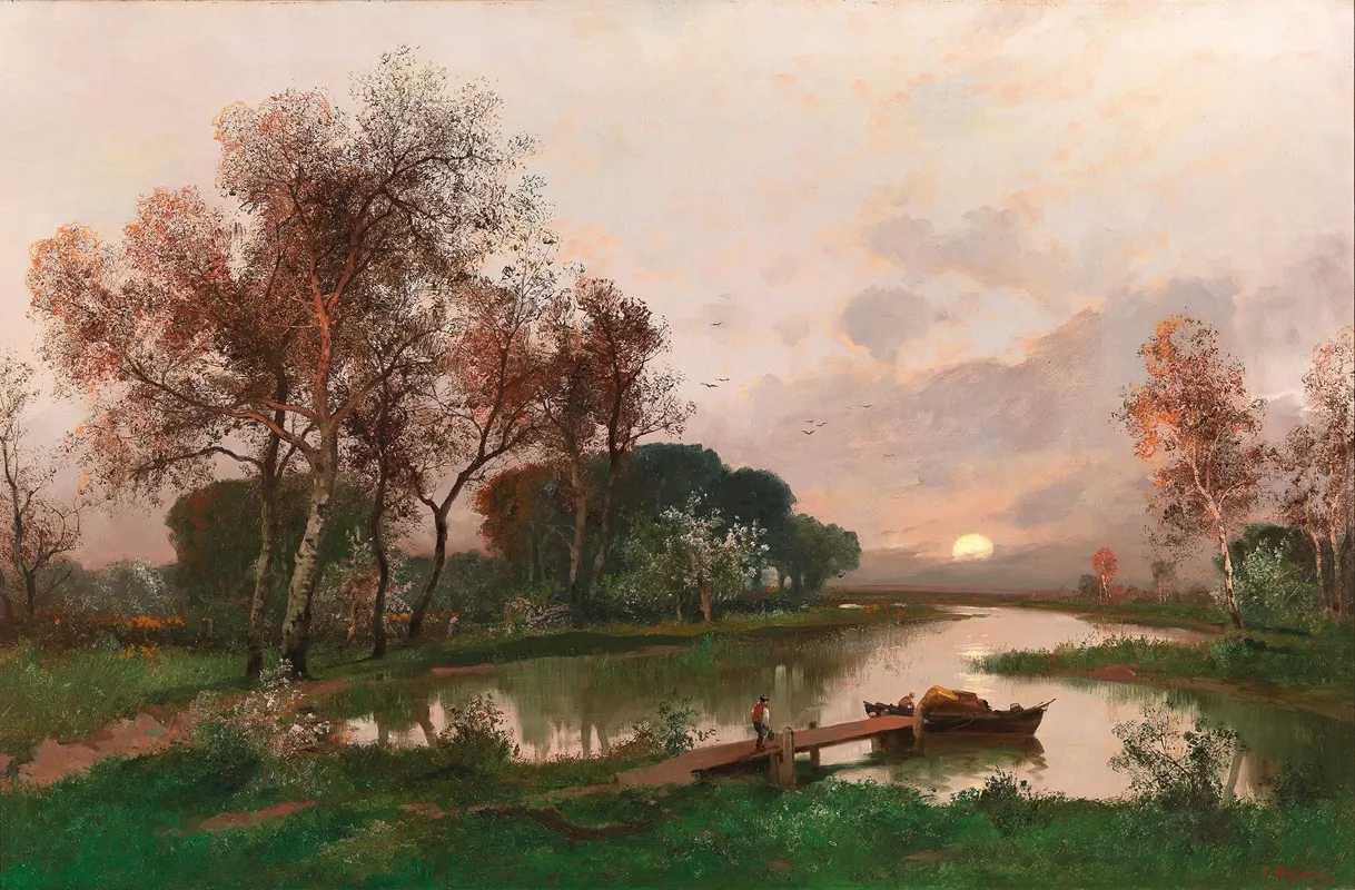 A Landscape On The Pond