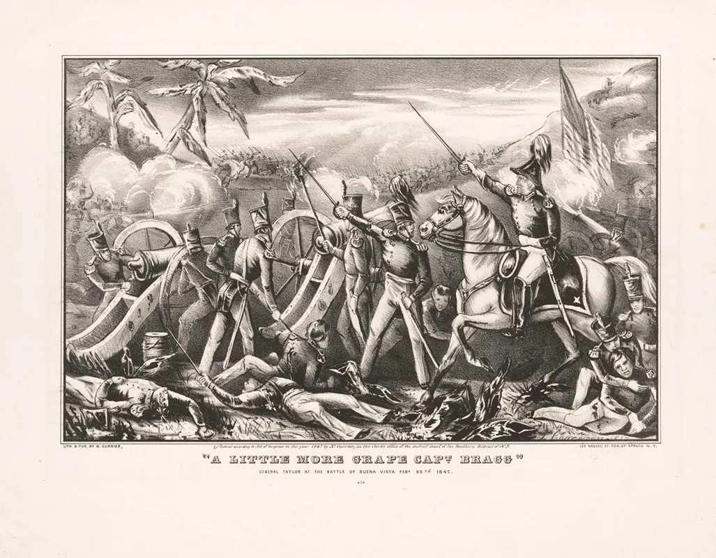 A Little More Grape Capt Bragg General Taylor At The Battle Of Buena Vista Feby 23d 1847 2