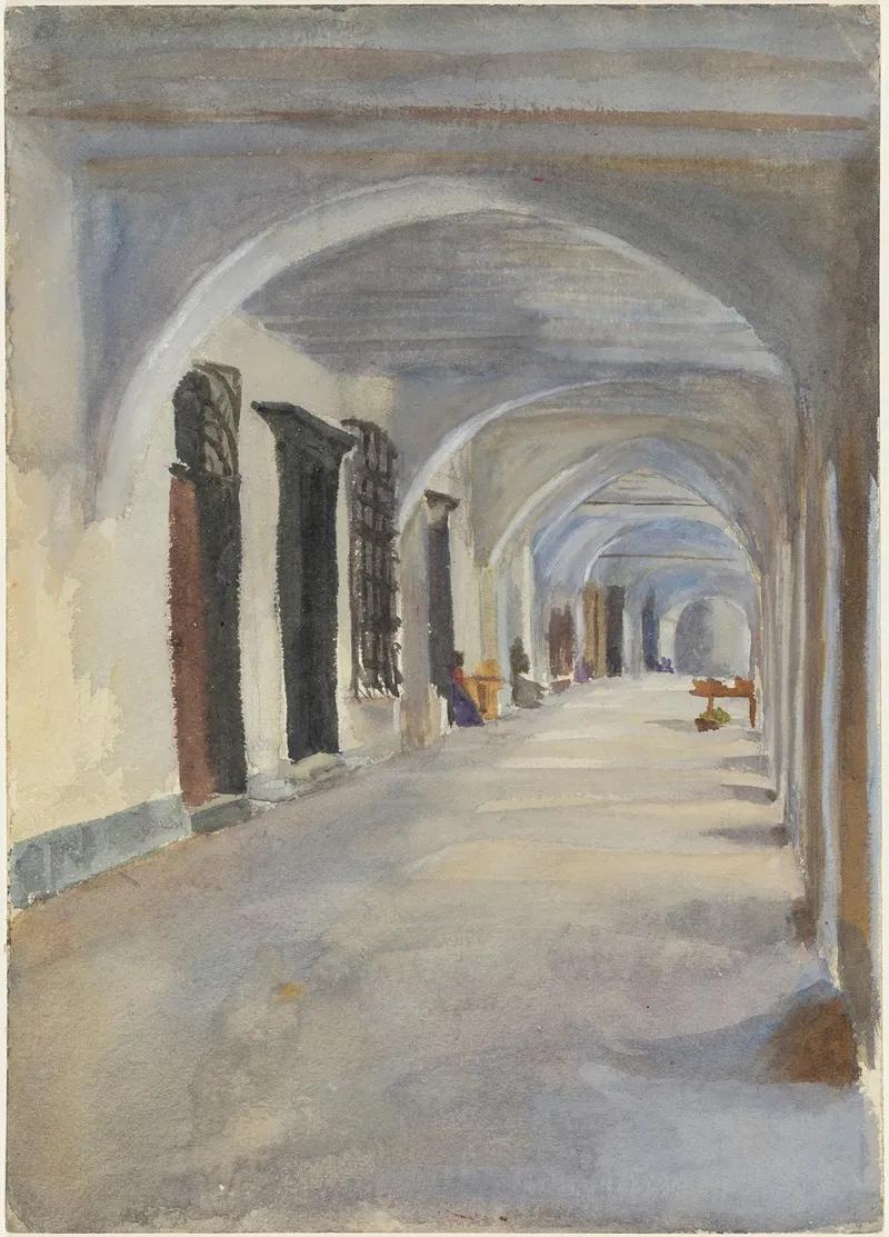 A Loggia by Emily Sargent - Canvas Print