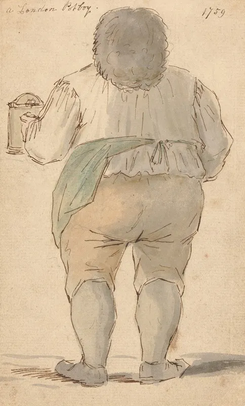A London Potboy by Louis Philippe Boitard - Canvas Print
