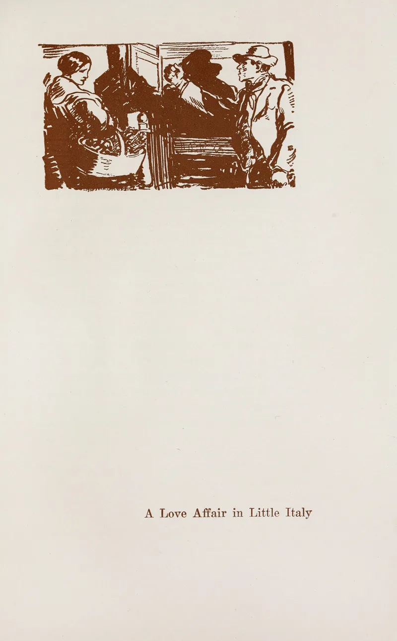 A Love Affair In Little Italy by Theodore Dreiser - Canvas Print