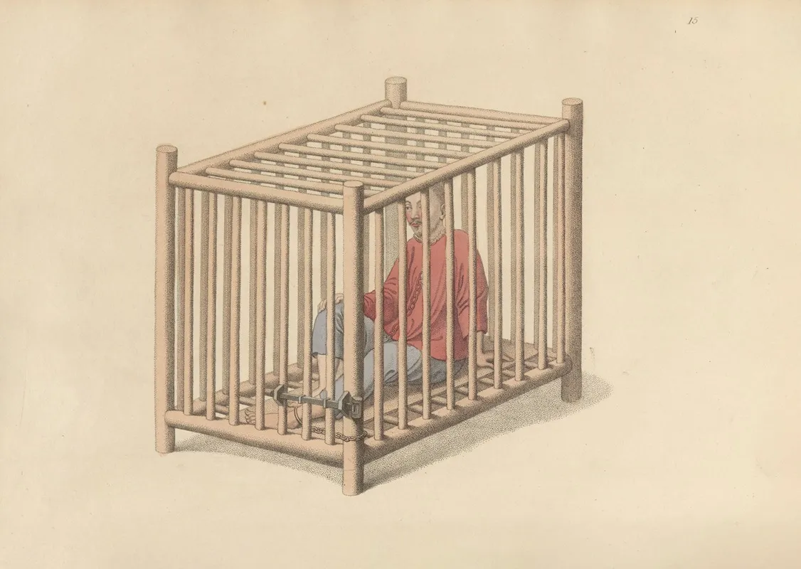 A Malefactor In A Cage by George Henry Mason - Canvas Print