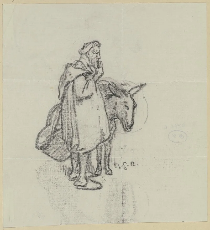 A Man With A Donkey