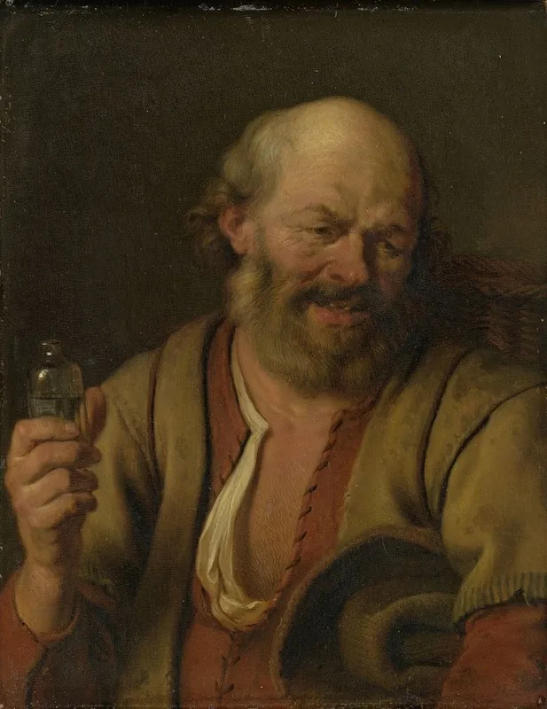 A Man With A Gin Bottle