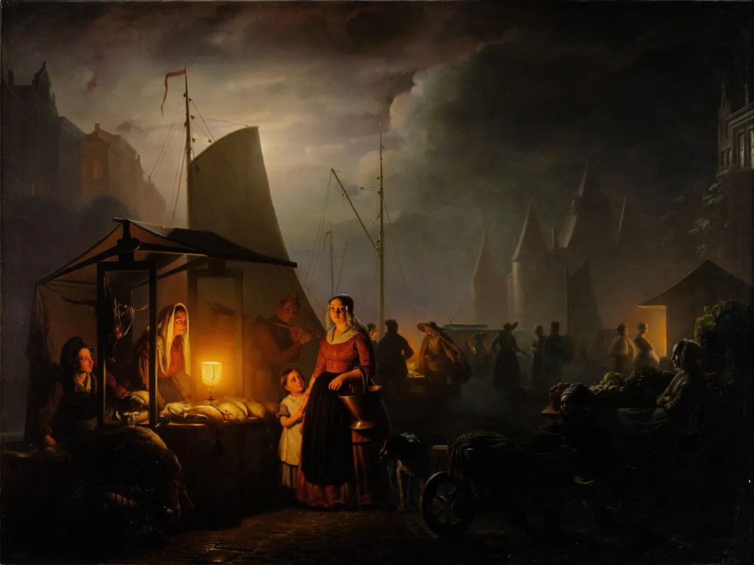 A Market By Candlelight