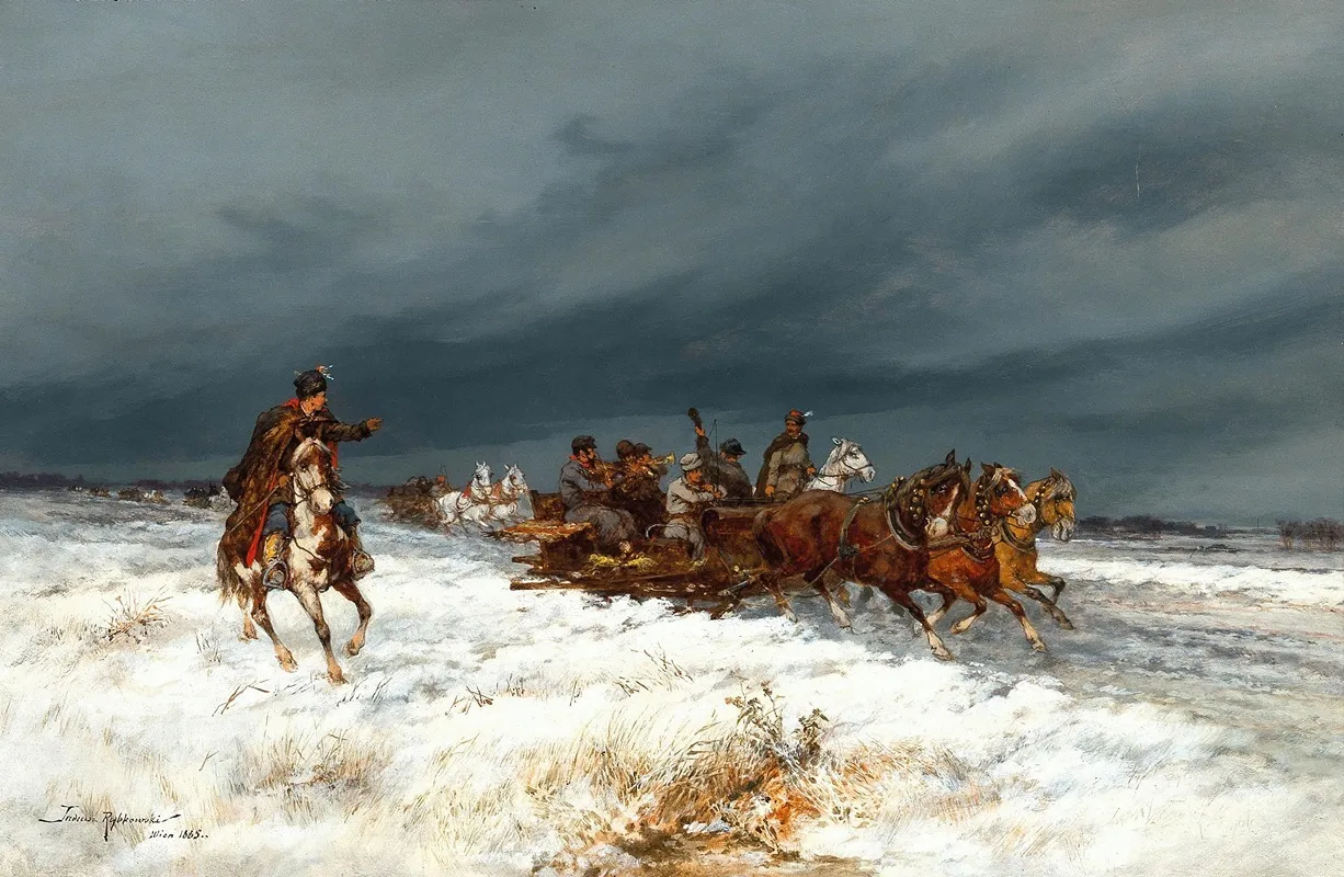 A Merry Party Returning Home