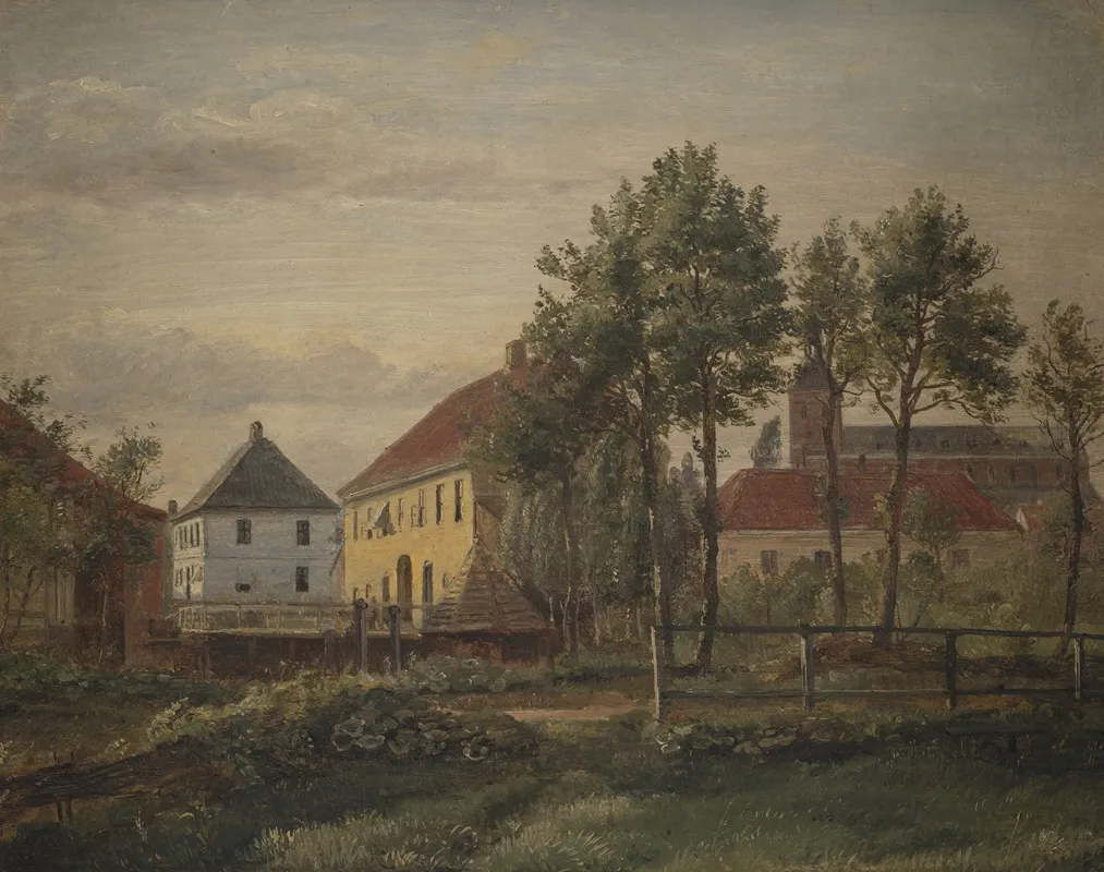 A Mill In Odense by Dankvart Dreyer - Canvas Print