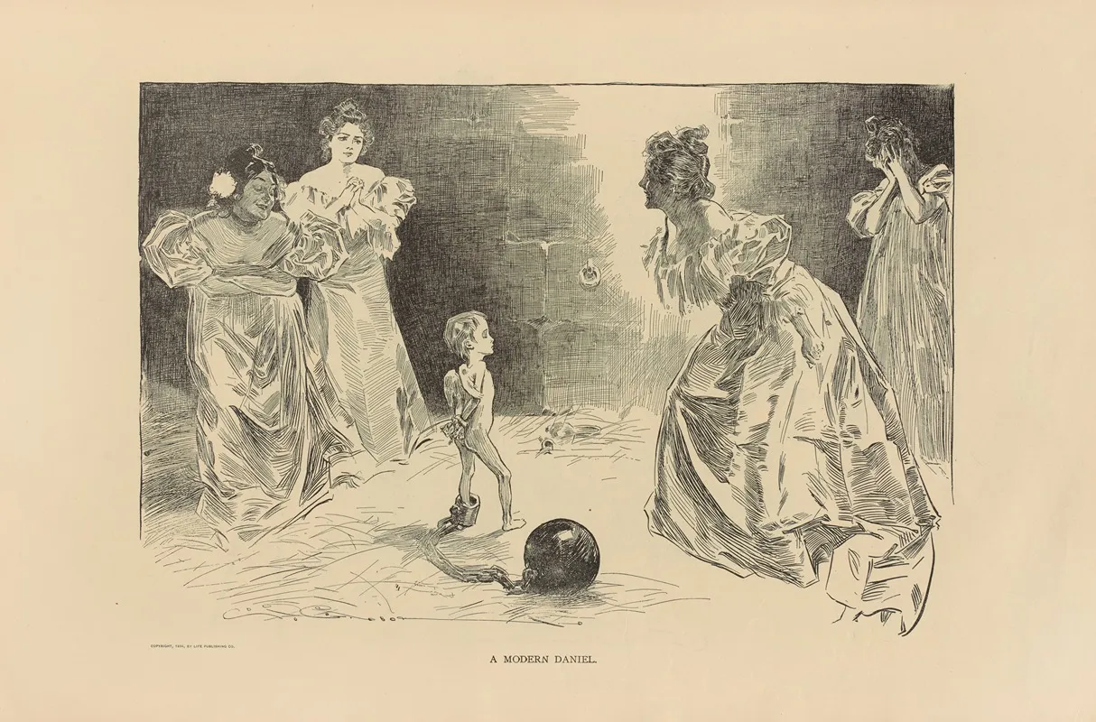 A Modern Daniel 2 by Charles Dana Gibson - Canvas Print