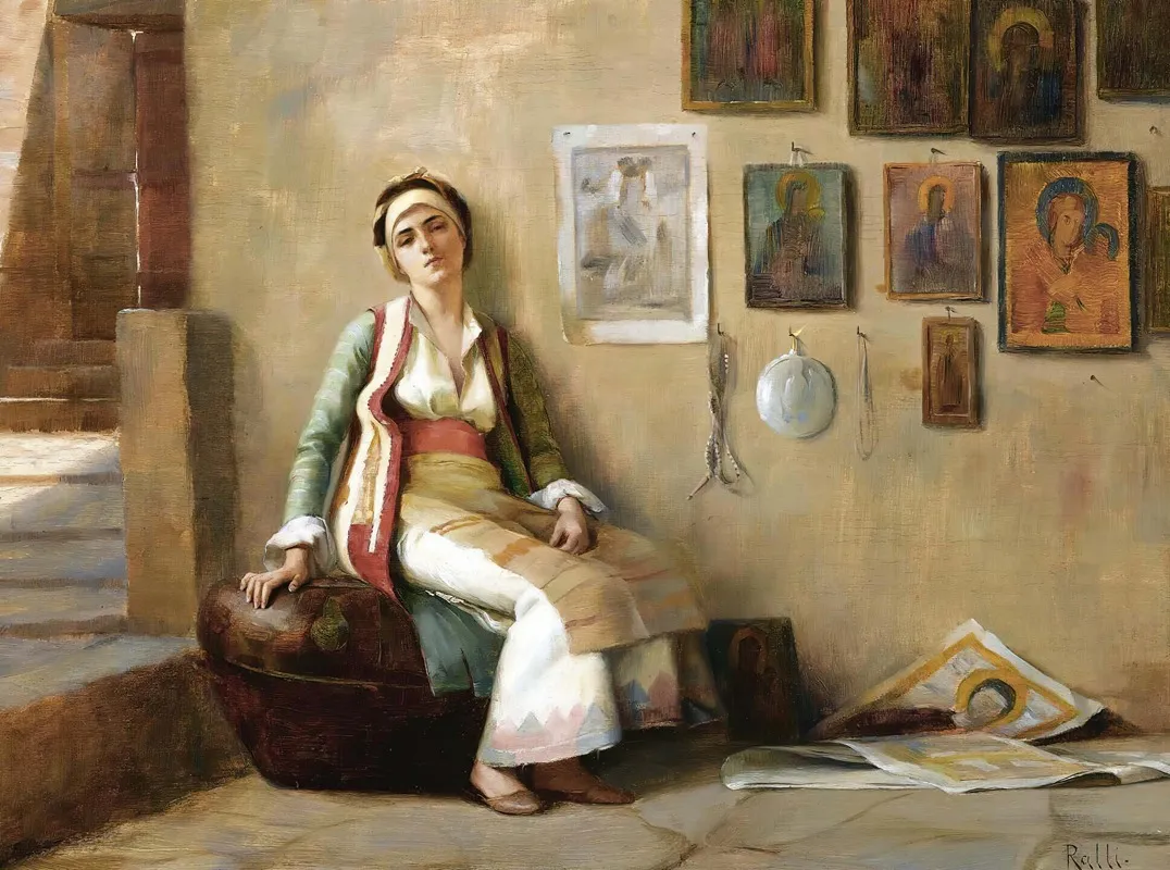 A Moments Rest 2 by Theodoros Ralli - Canvas Print