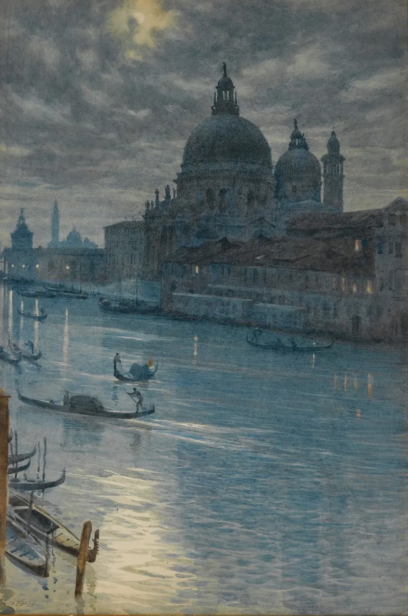 A Moonlight Scene Venice