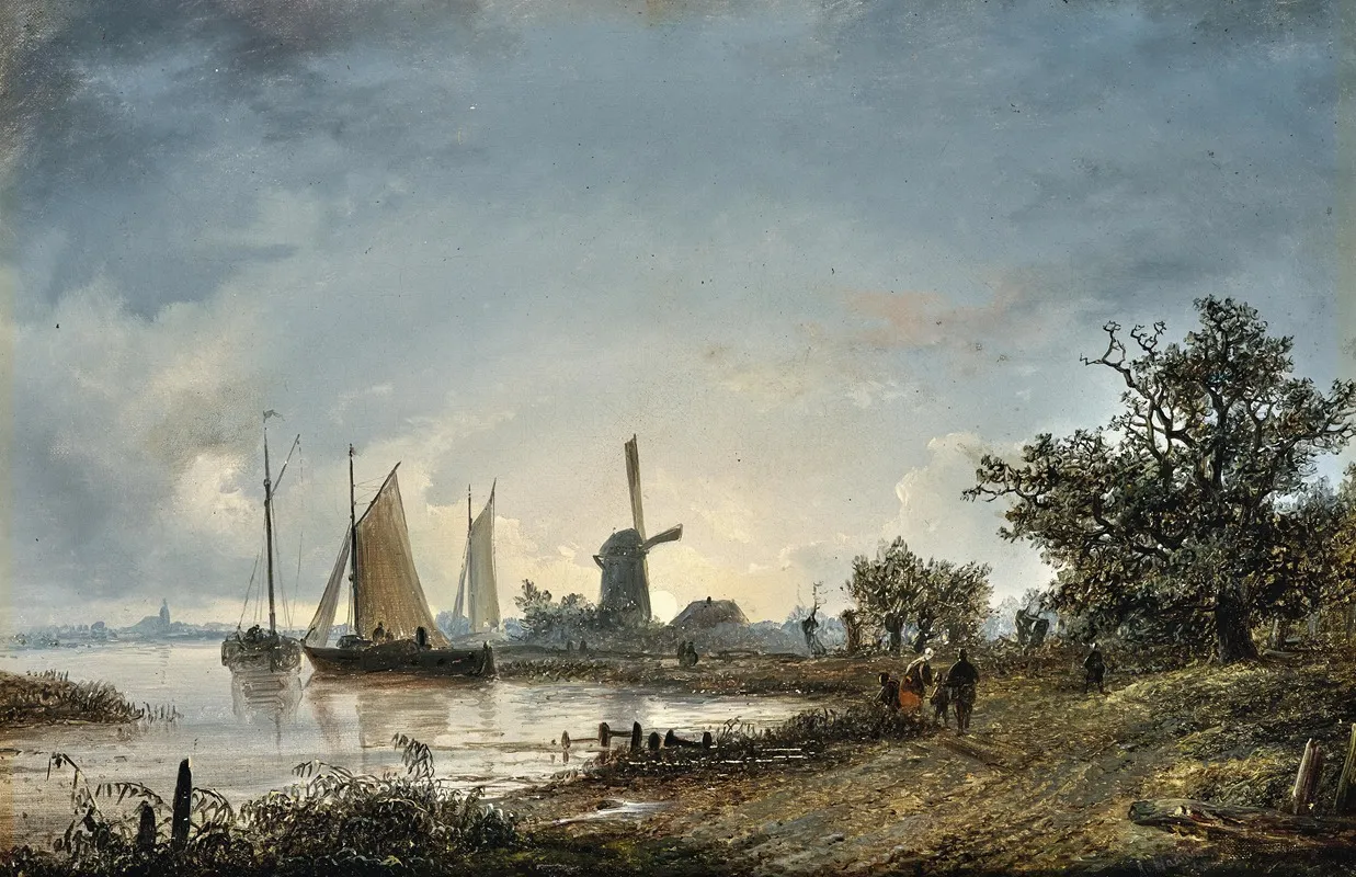 A Moonlit Night By The River