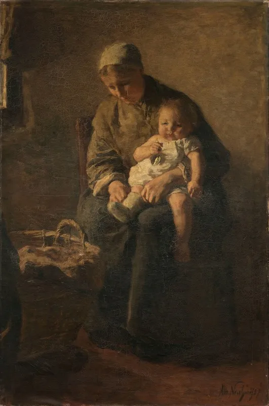 A Mother With Her Child