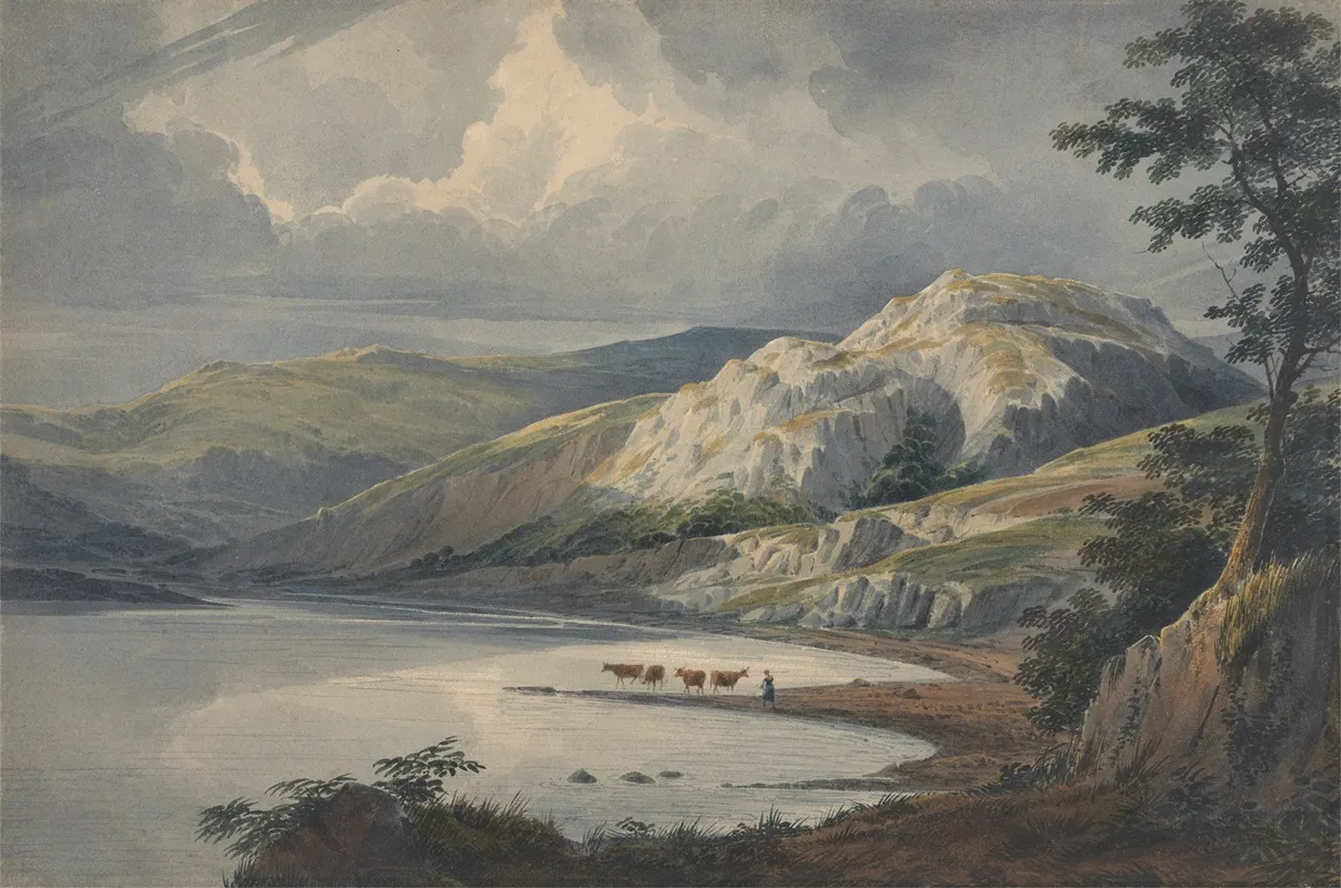 A Mountain Lake by William Turner of Oxford - Canvas Print