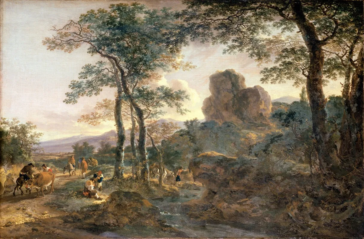 A Mountain Path by Jan Both - Canvas Print