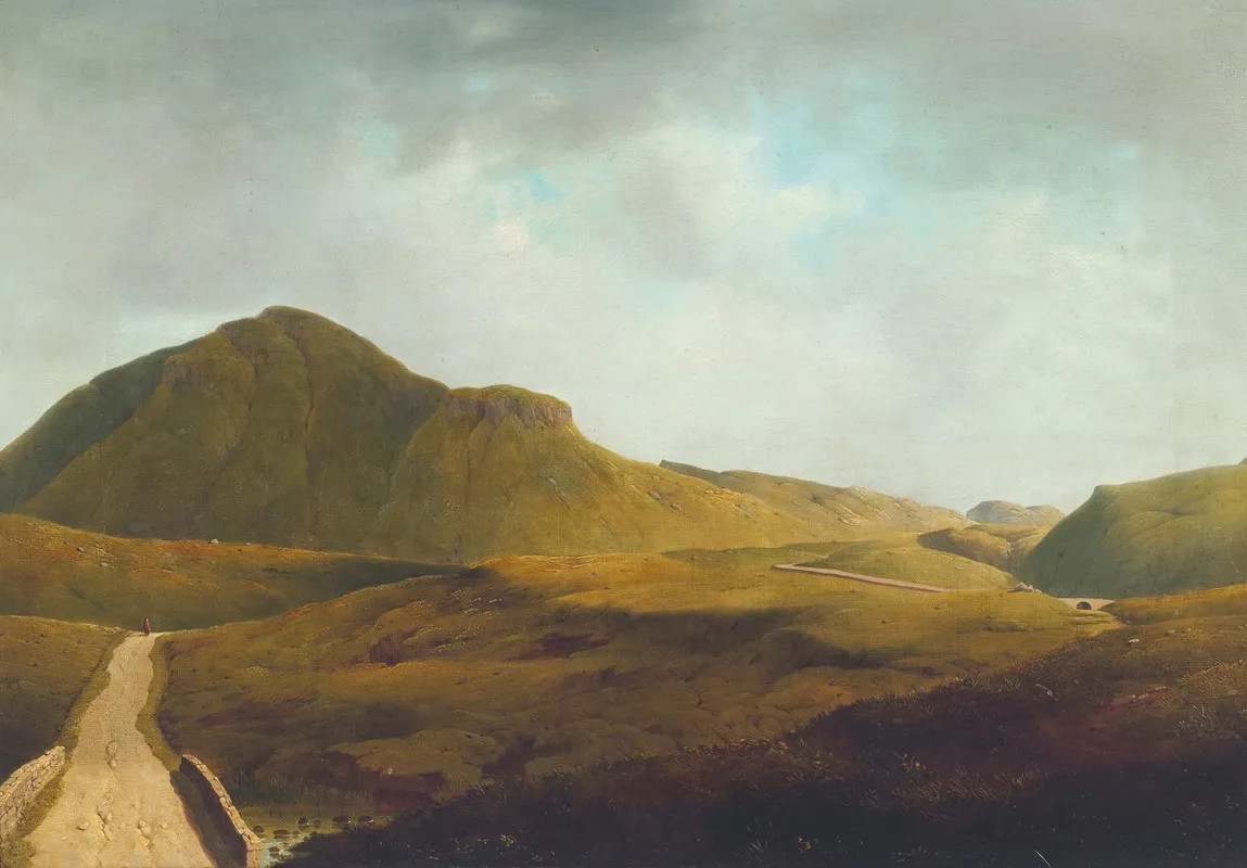 A Mountain Road In Mayo by James Arthur O'Connor - Canvas Print