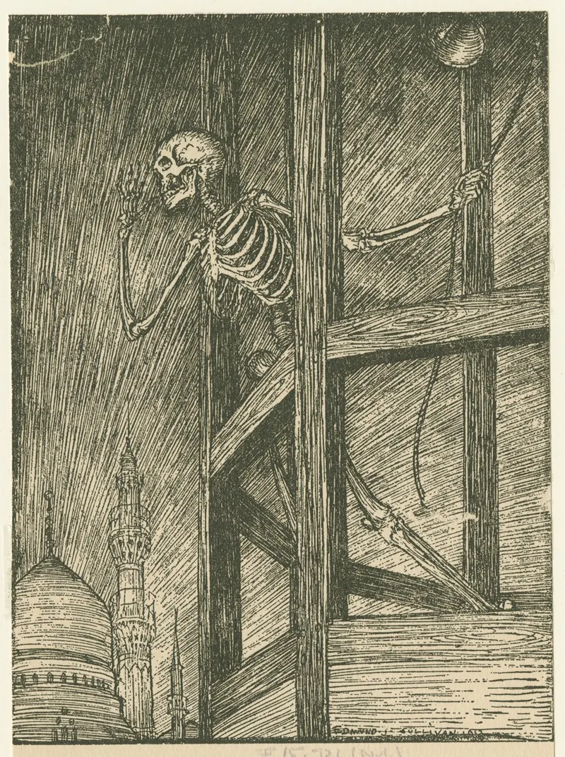 A Muezzin From The Tower Of Darkness Cries by Edmund Joseph Sullivan - Canvas Print