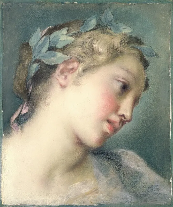 A Muse 4 by Rosalba Carriera - Canvas Print