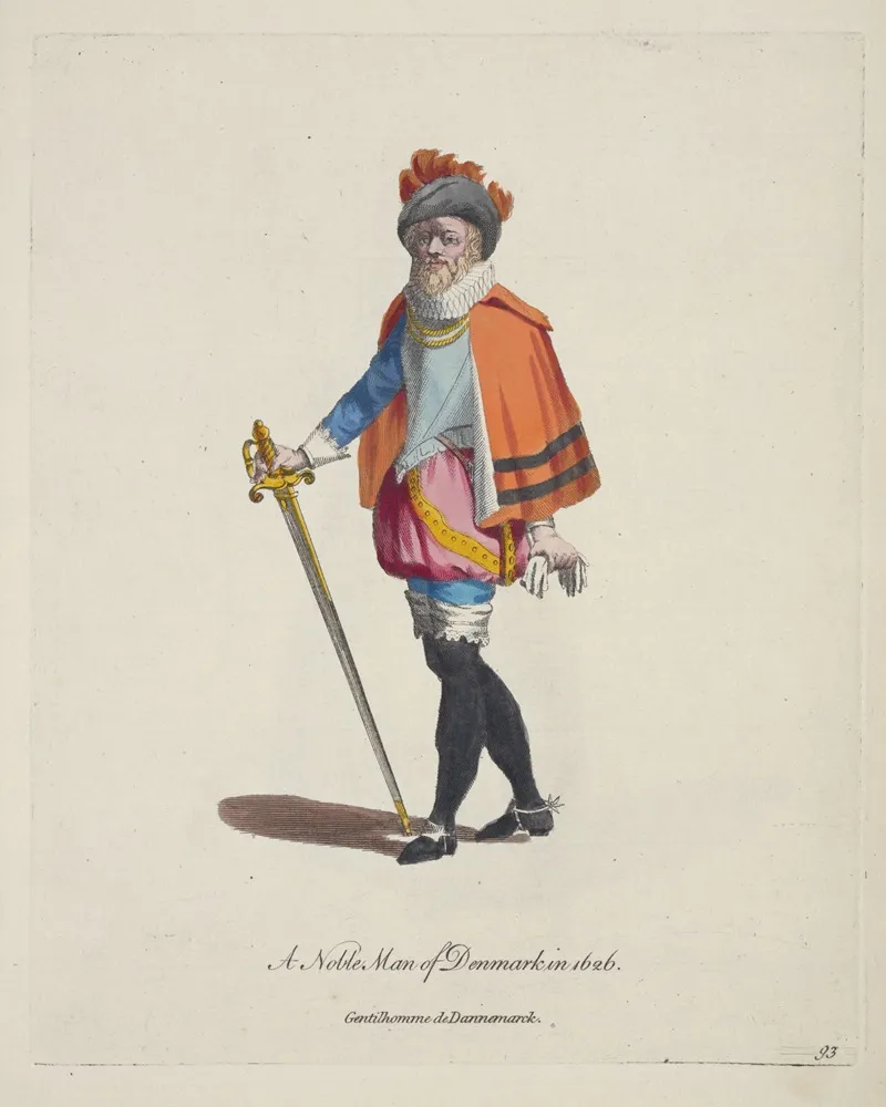 A Noble Man Of Denmark In 1626 Gentilhomme De Dannemarck