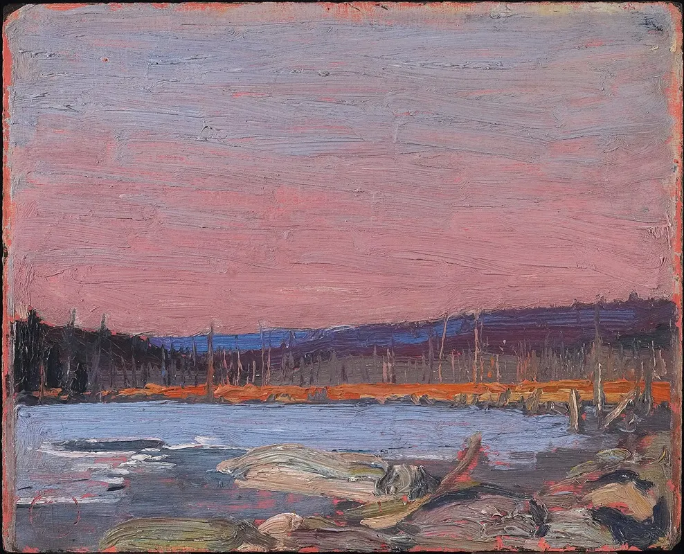 A Northern Lake by Tom Thomson - Canvas Print
