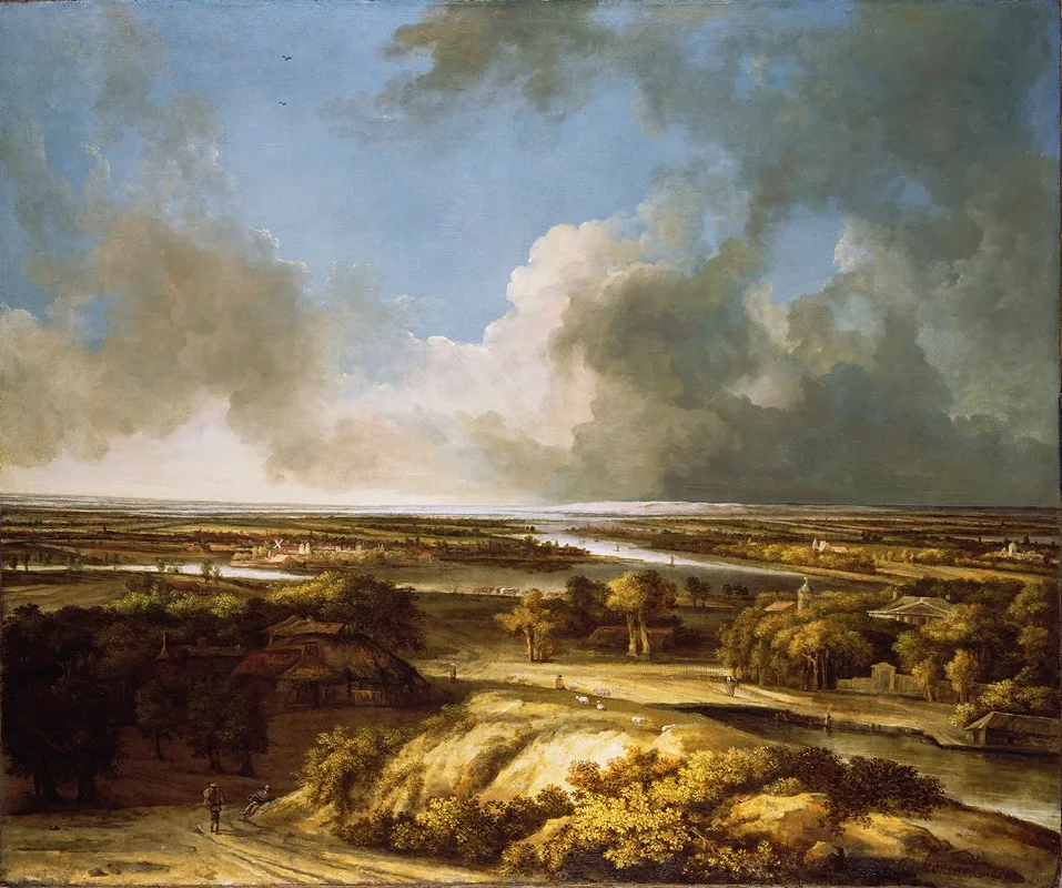 A Panoramic Landscape by Philips Koninck - Canvas Print