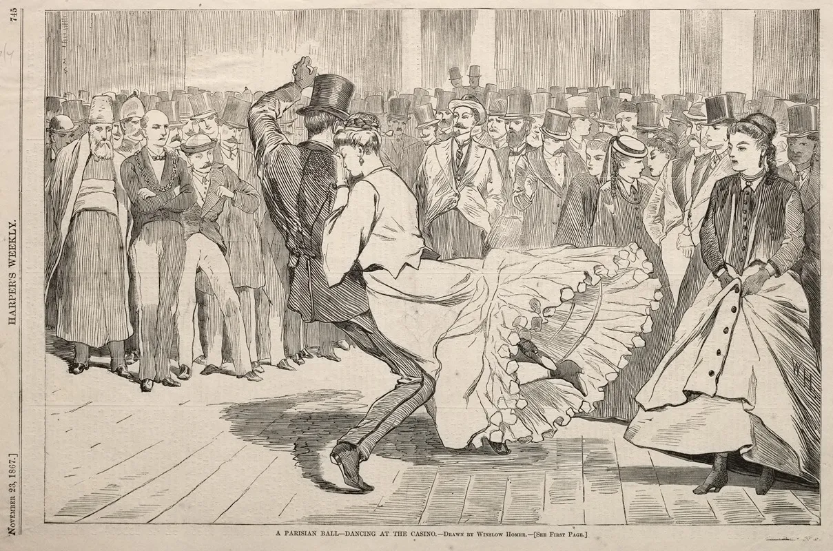 A Parisian Ball Dancing At The Casino