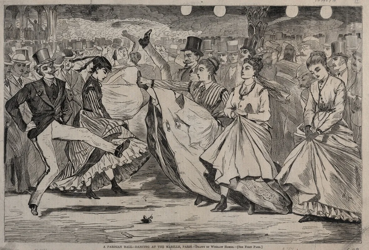 A Parisian Ball Dancing At The Mabille Paris