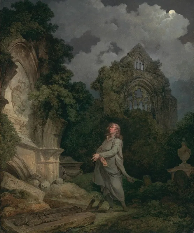 A Philosopher In A Moonlit Churchyard