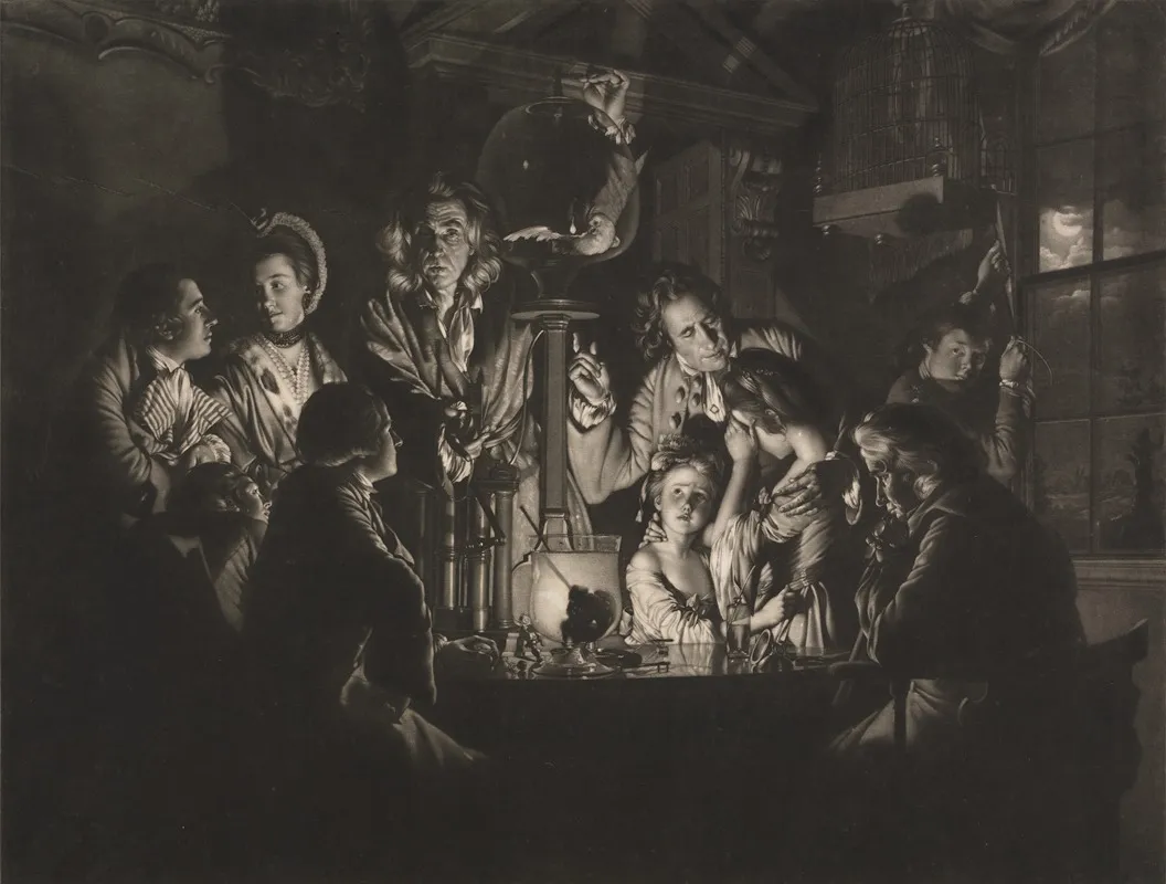 A Philosopher Shewing An Experiment On The Air Pump