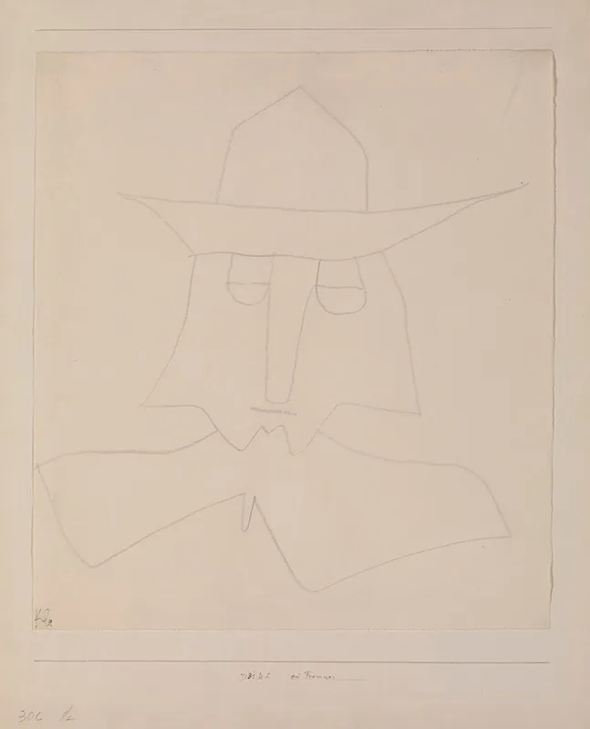 A Pious One by Paul Klee - Canvas Print