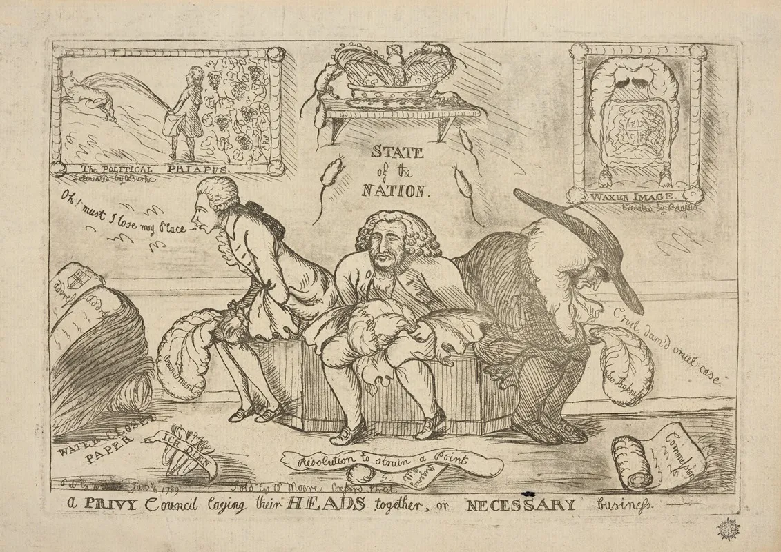 A Privy Council Laying Their Heads Together Or Necessary Business