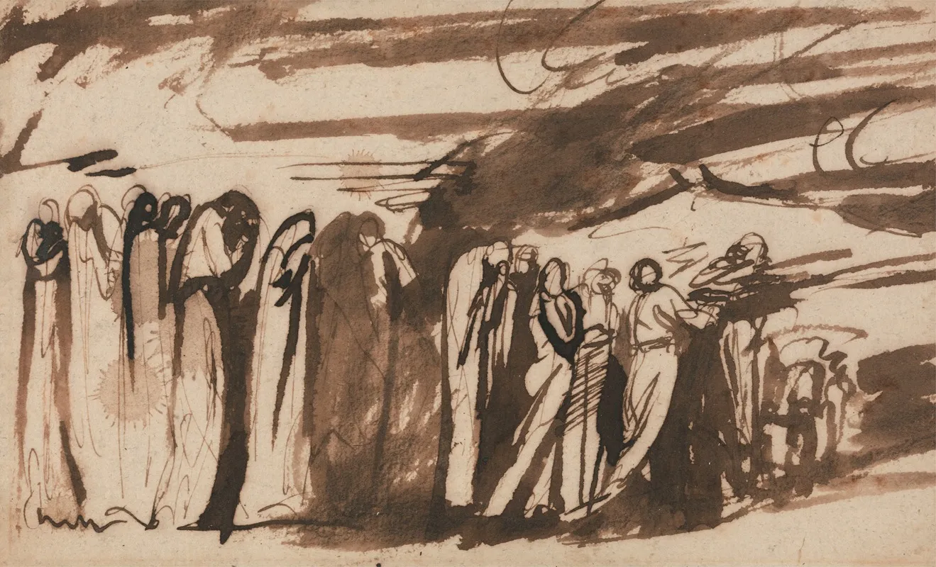 A Procession Of The Damned Study For The Damned In Dantes Inferno
