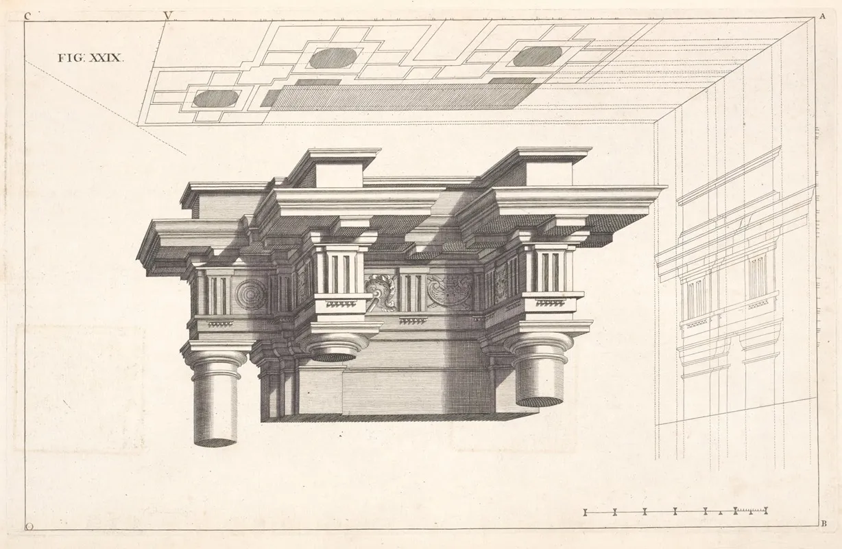 A Projection Of The Dorick Order In Perspective