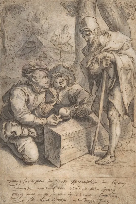 A Proverb Wealth And Poverty by Karel Van Mander - Canvas Print
