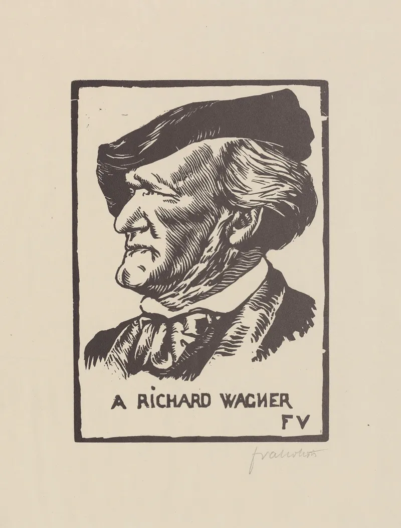A Richard Wagner by Félix Vallotton - Canvas Print