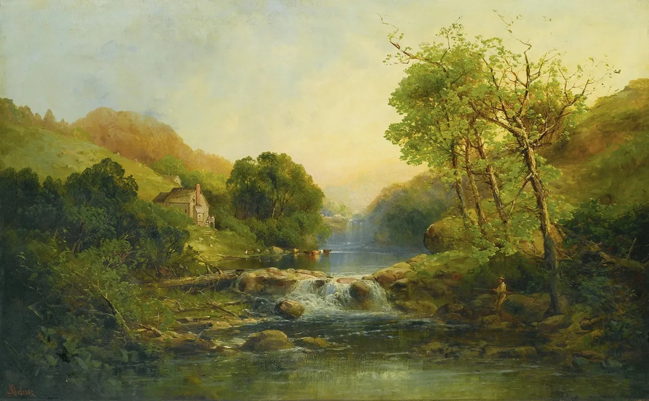 A River In Summer by Andrew Melrose - Canvas Print