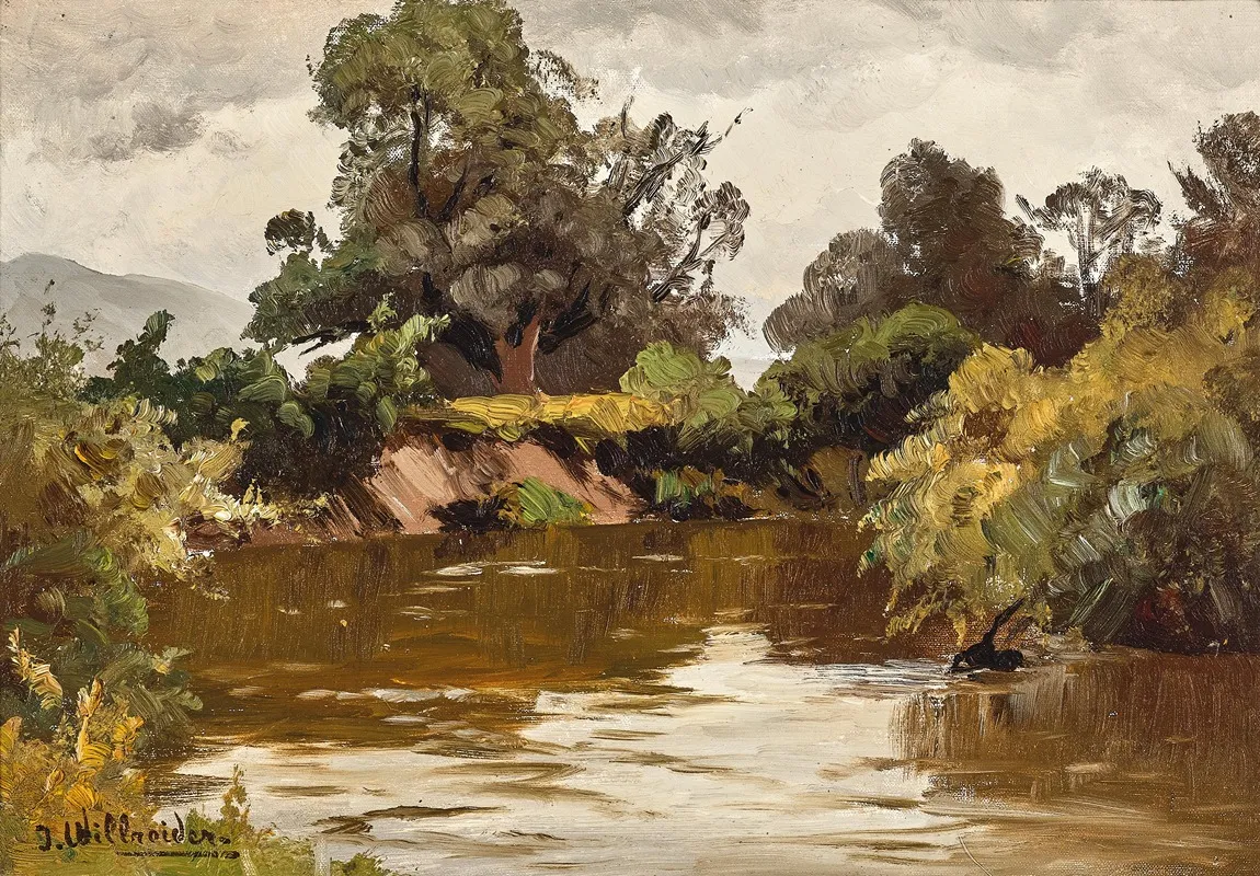 A River Landscape 11 by Josef Willroider - Canvas Print