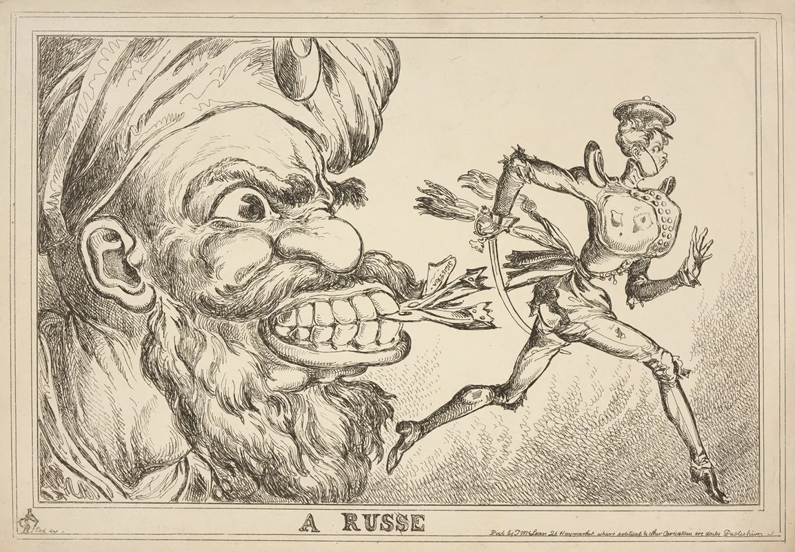 A Russe by William Heath - Canvas Print