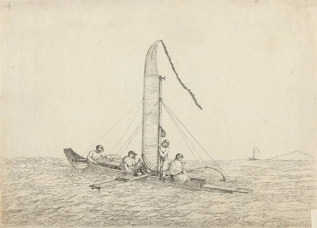 A Sailing Canoe Of Otaheite 2