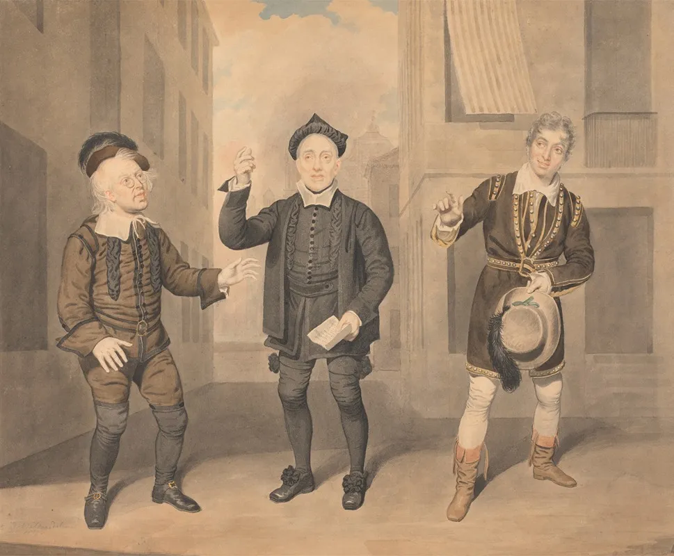 A Scene From A Play Three Actors