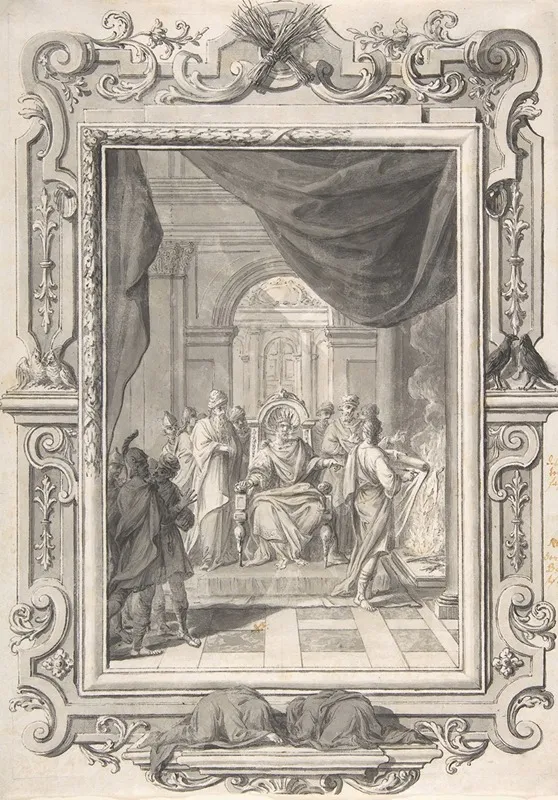 A Scene Of Judgment by Johann Melchior Füssli - Canvas Print