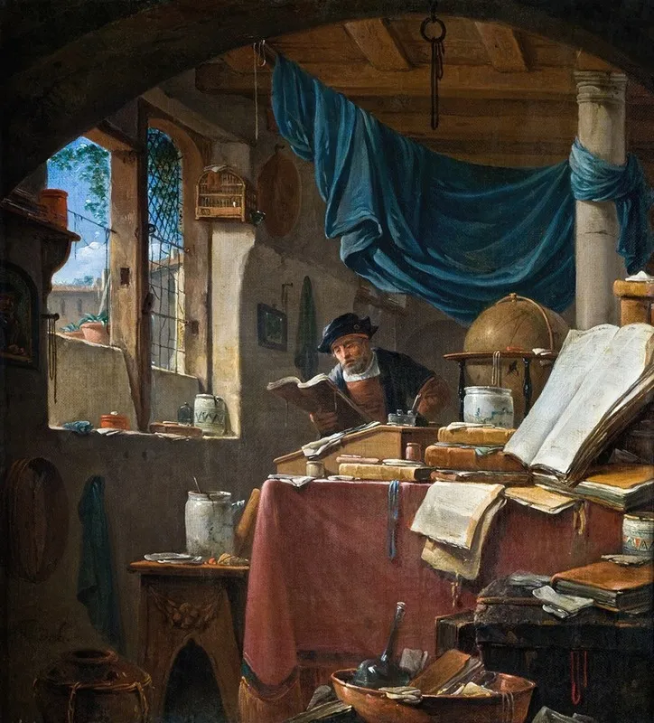 A Scholar In His Study 2