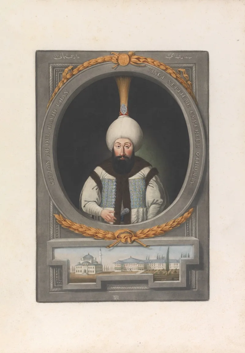 A Series Of Portraits Of The Emperors Of Turkey Pl 02 by John Young - Canvas Print