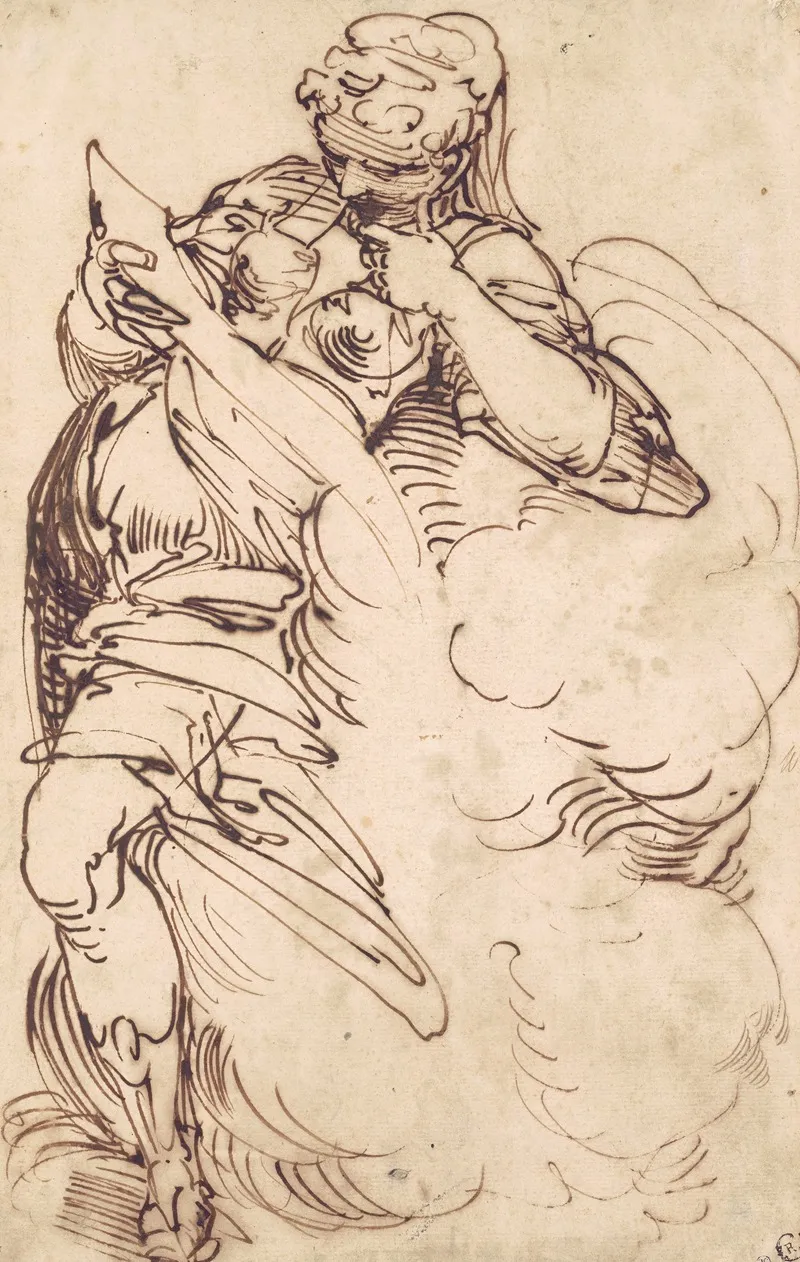 A Standing Sibyl With A Scroll