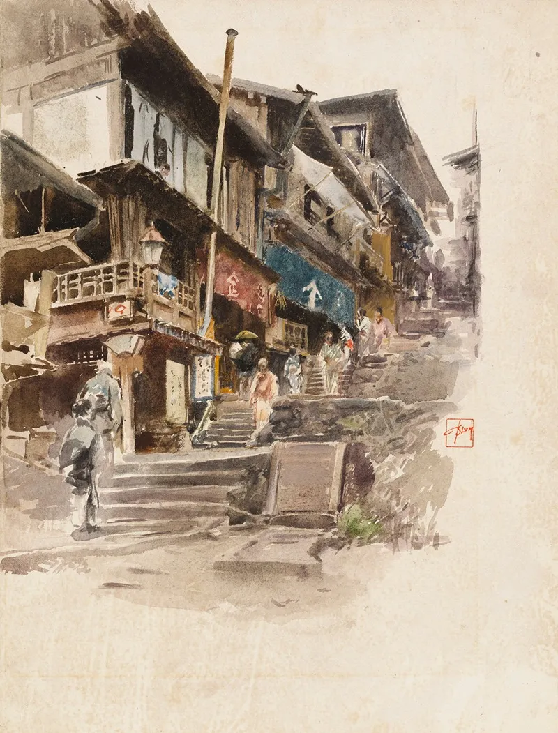 A Street In Ikao Japan Ii