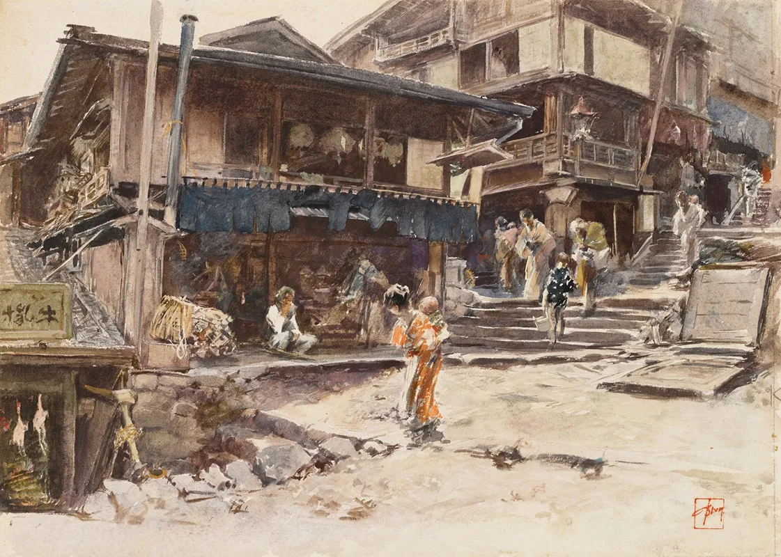 A Street In Ikao Japan