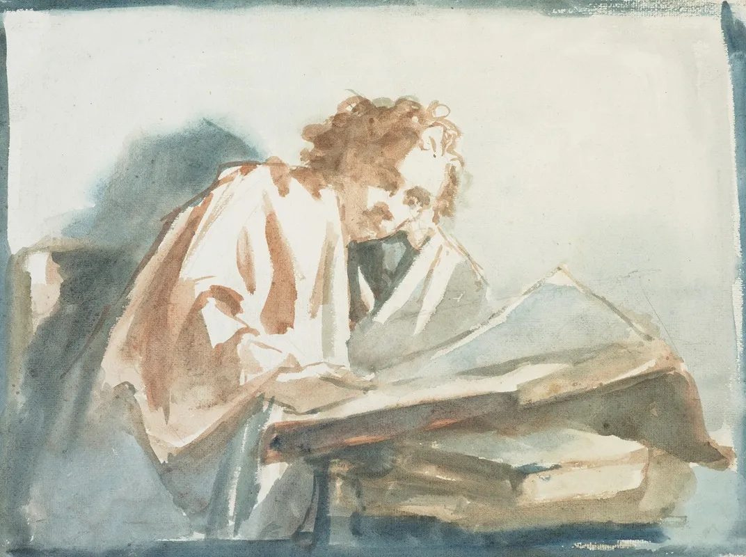 A Student by Petrus van der Velden - Canvas Print