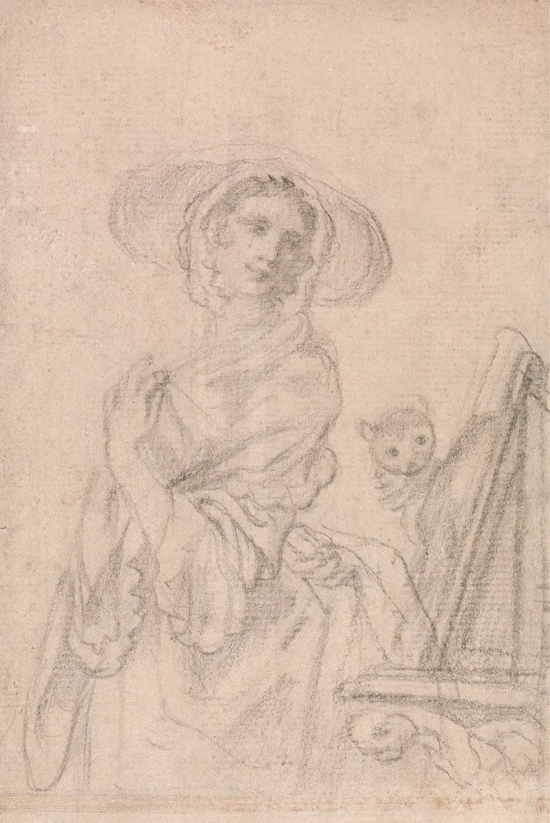 A Study For Seeing La Vue One Of The Five Senses by Francis Hayman - Canvas Print