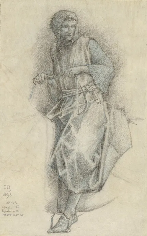 A Study For Sir Ewain In The Holy Grail Tapestries